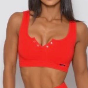 Bombshell Sportswear Snap Seamless Bra• XS/S / Fire Red